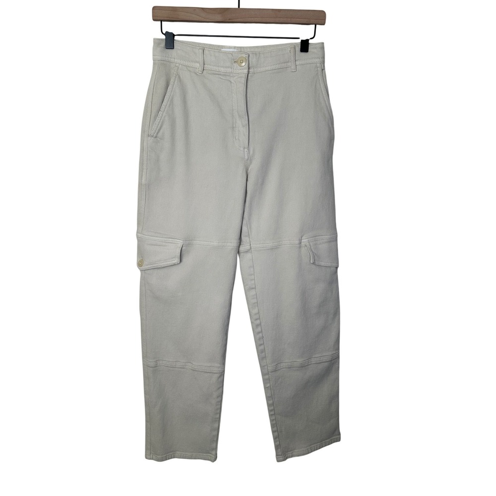 Aritzia Wilfred Free Pants Women 4 Beige Cargo‎ Stretch Utility Gorpcore Safari